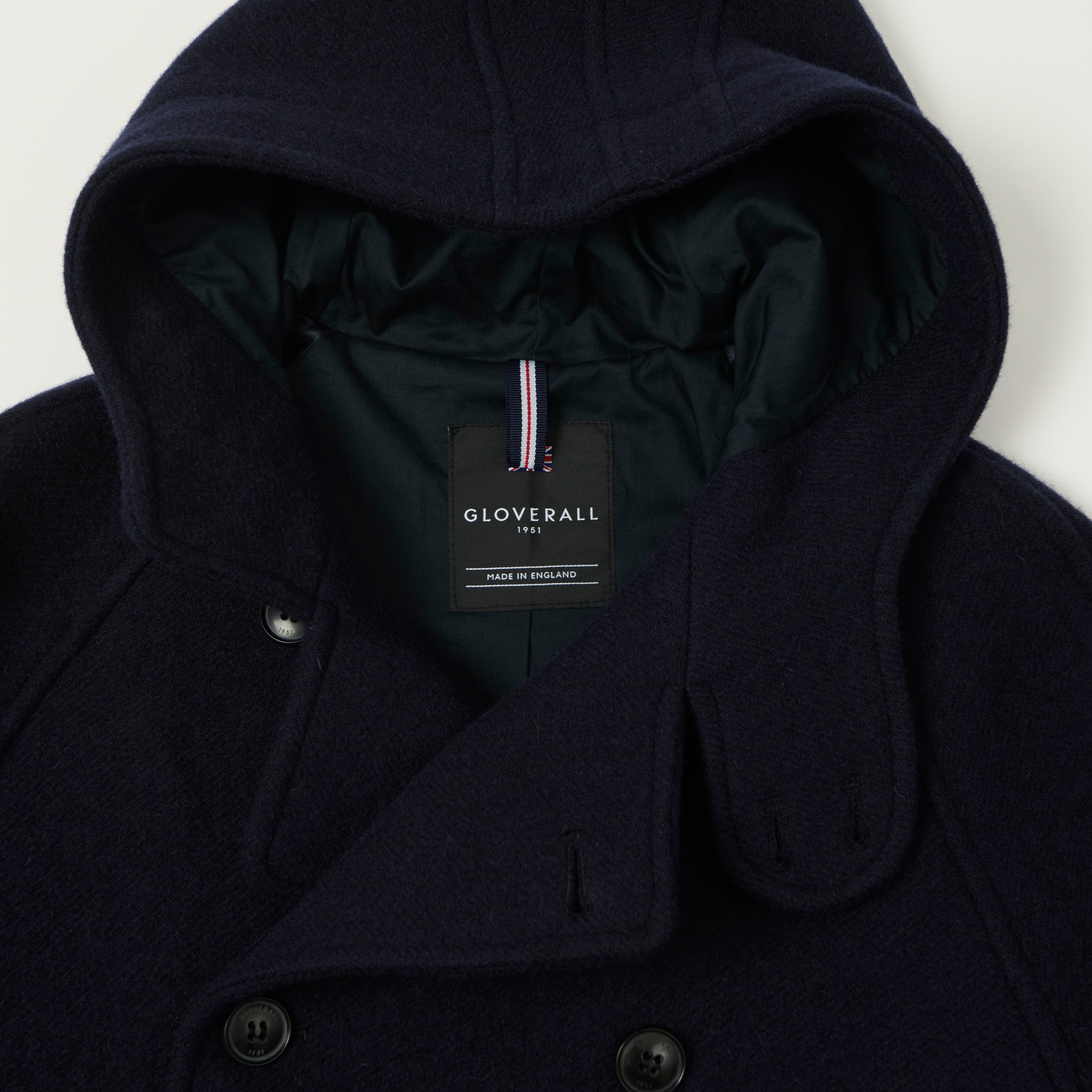 Gloverall Raglan Sleeve 'Horatio' Coat - Navy