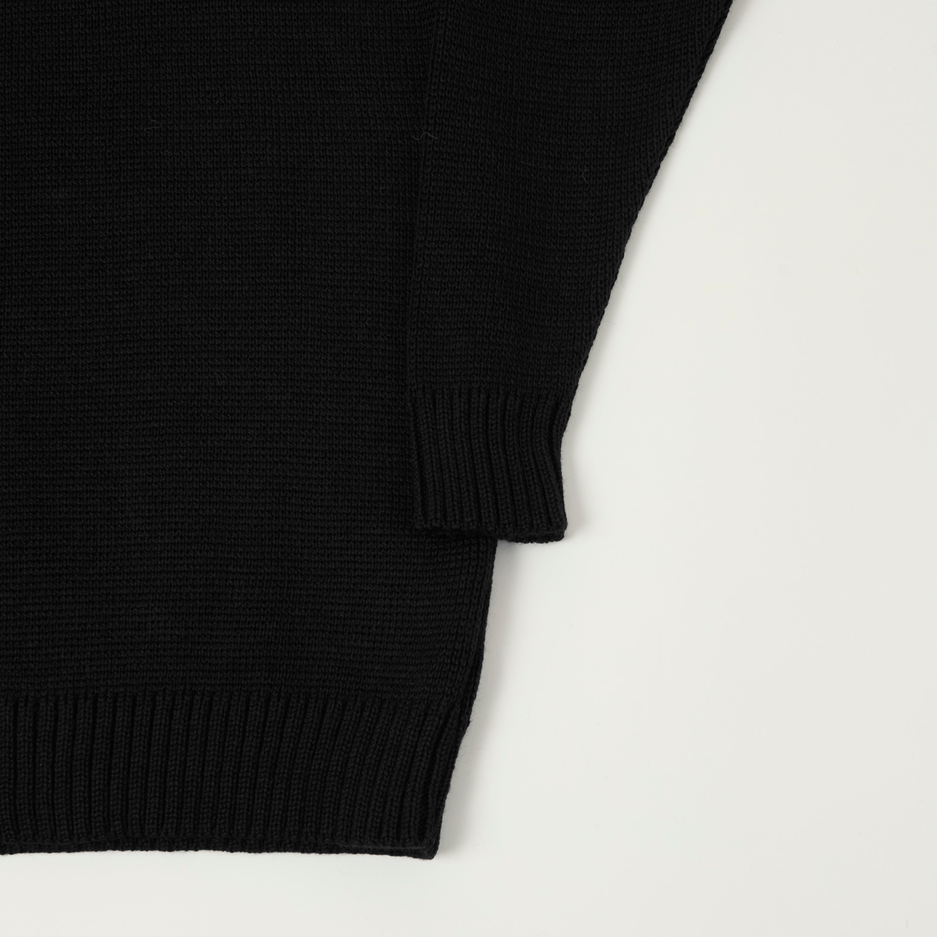 Gloverall 'Submariner' Knit Rollneck Jumper - Black
