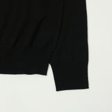 Hartford Knitted Long Sleeve Merino Polo - Black