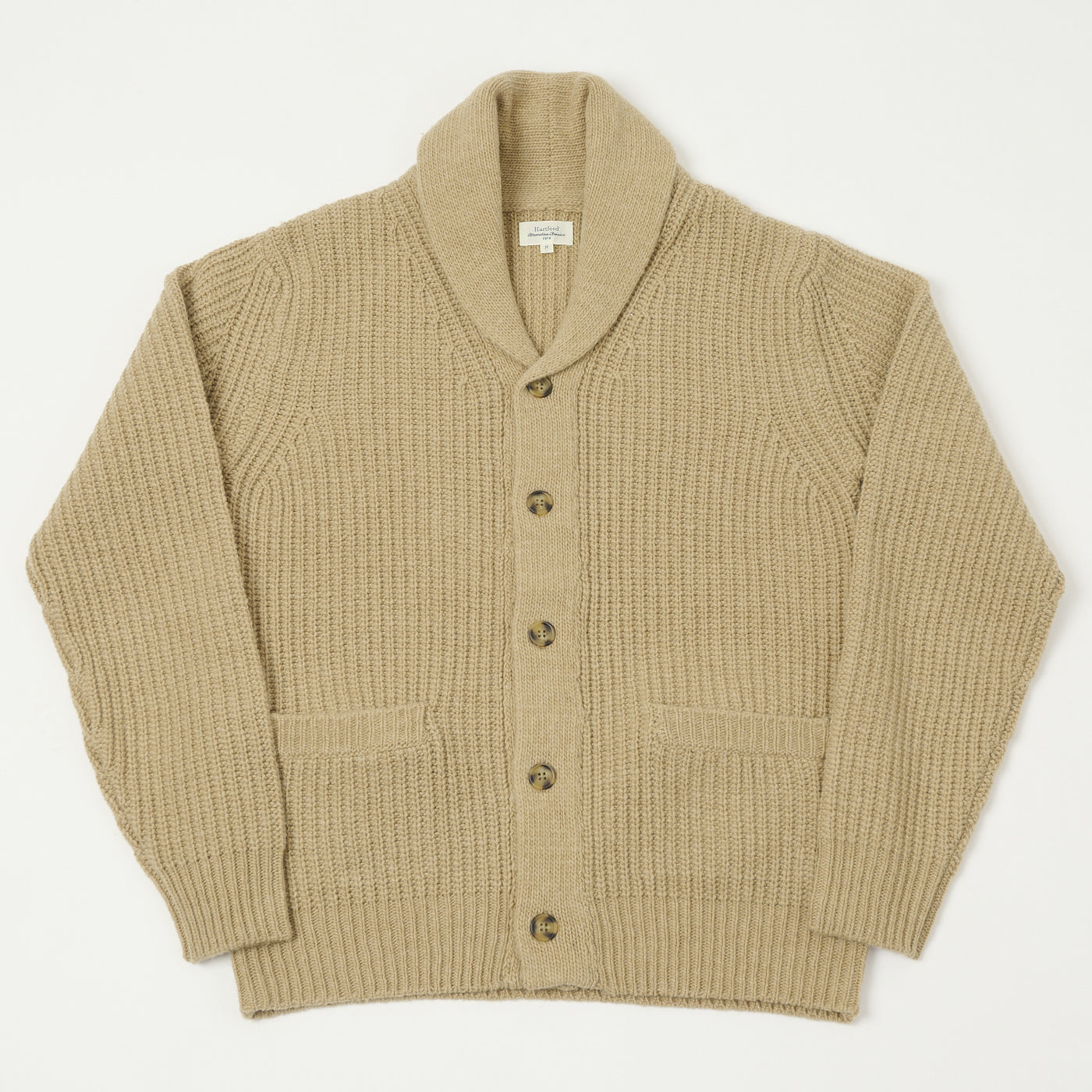 Hartford Shawl Collar Cardigan Cardigan - Camel