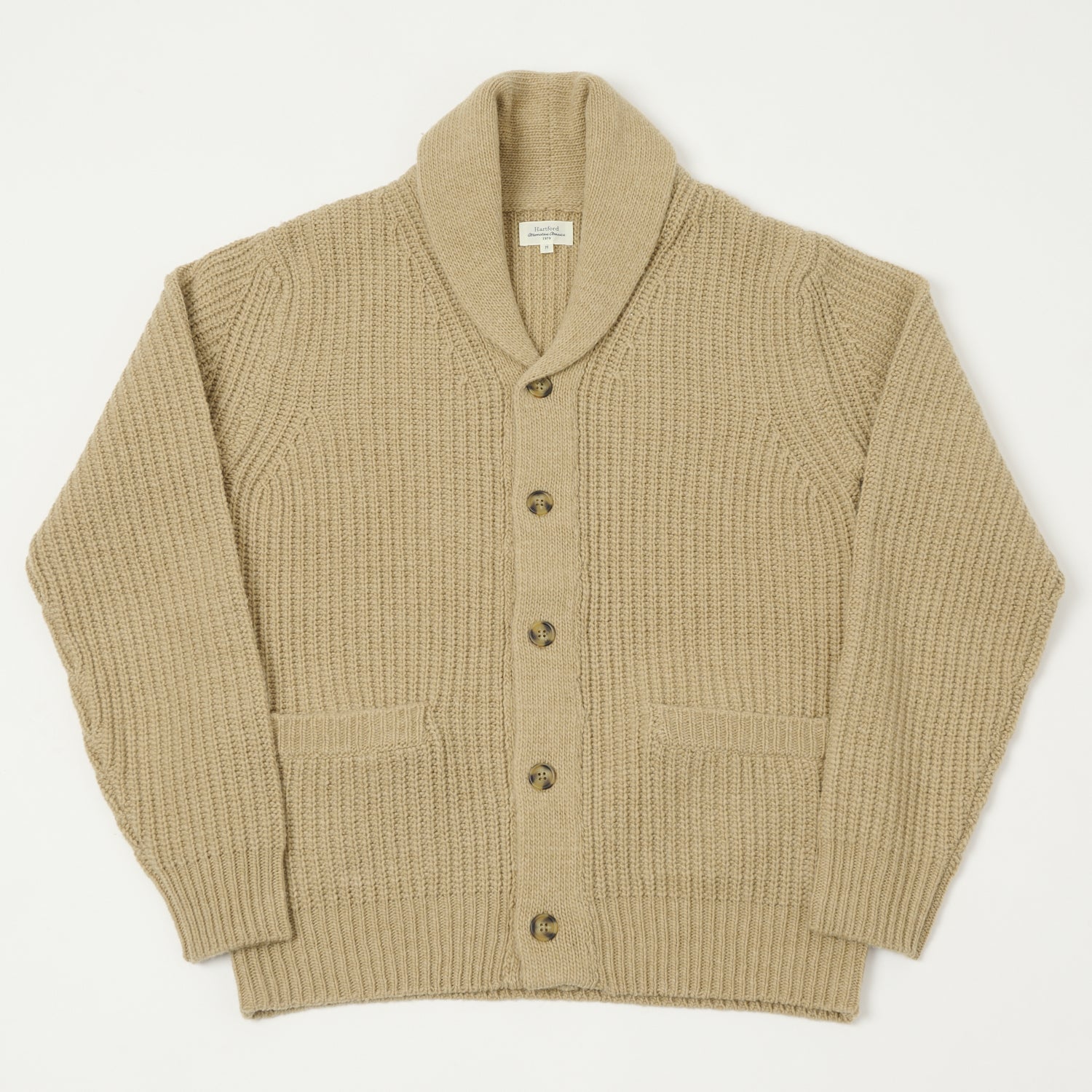 Hartford Shawl Collar Cardigan Cardigan - Camel