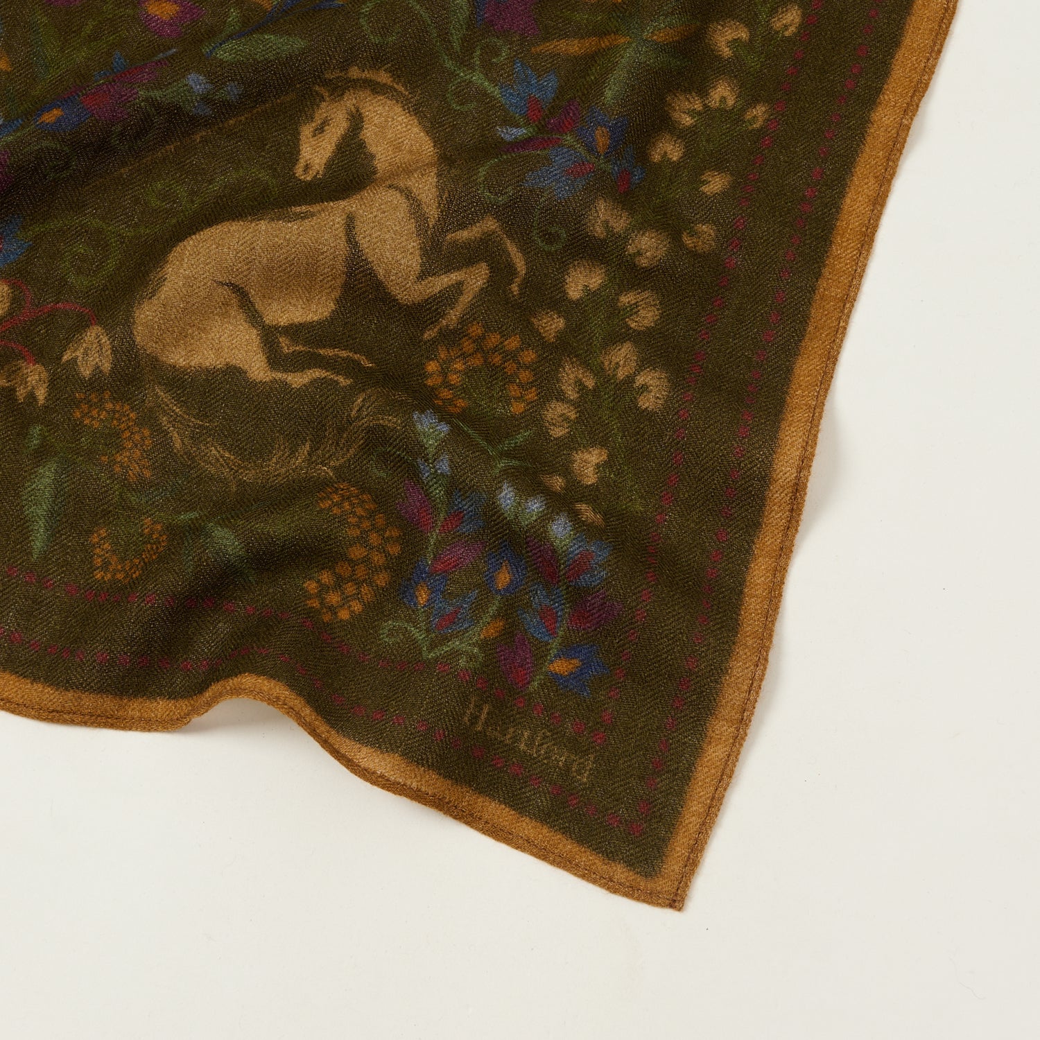 Hartford 'Unicorn' Wool Bandana Scarf - Bronze