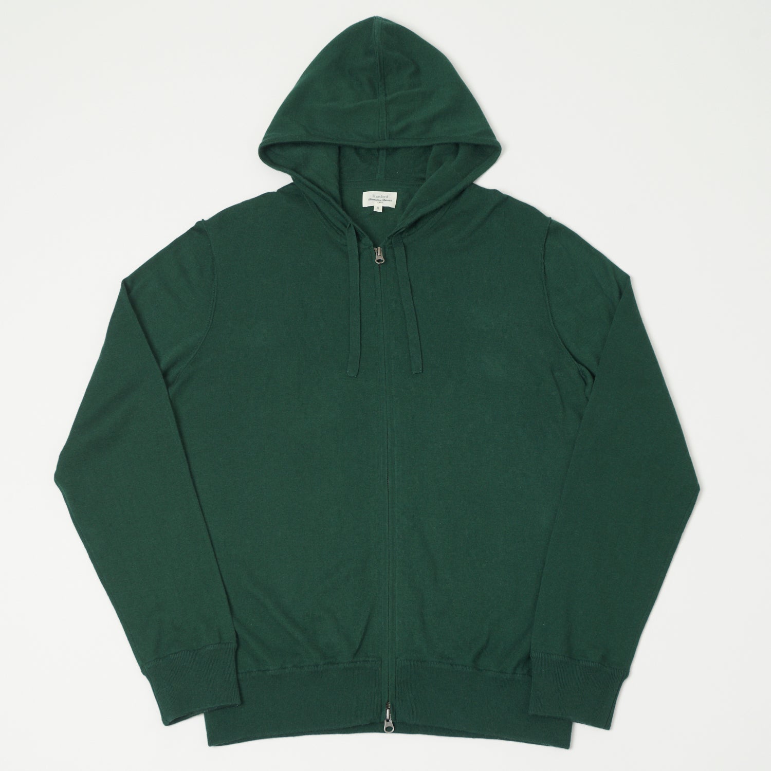 Hartford Lightweight Knitted Hoodie - Forest