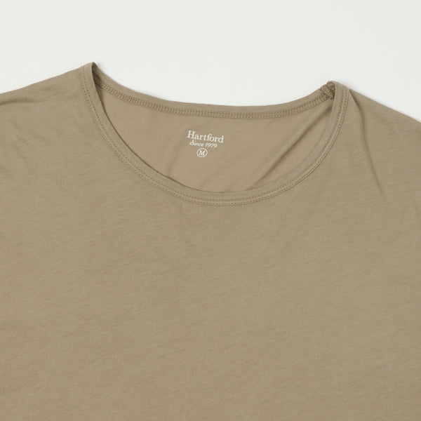 Hartford Light Cotton Jersey T-Shirt - Sand