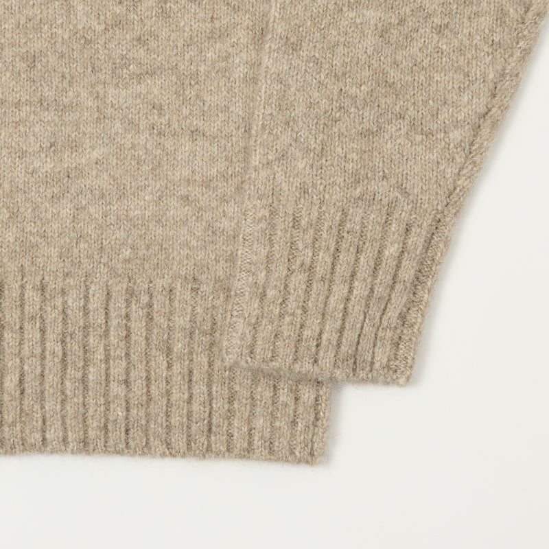 Hartford Knit Turtle Neck Jumper - Natural