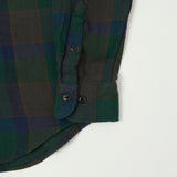 Hartford 2 Pocket Check Flannel Shirt - Green