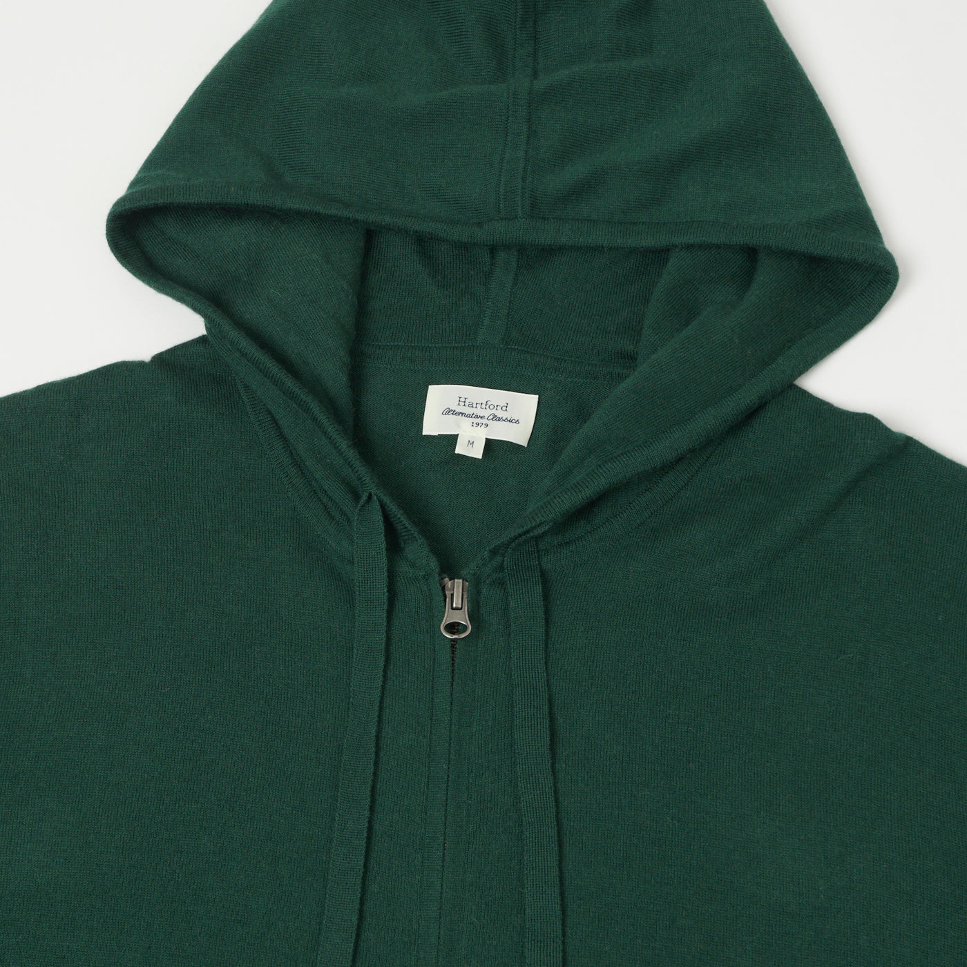 Hartford Lightweight Knitted Hoodie - Forest