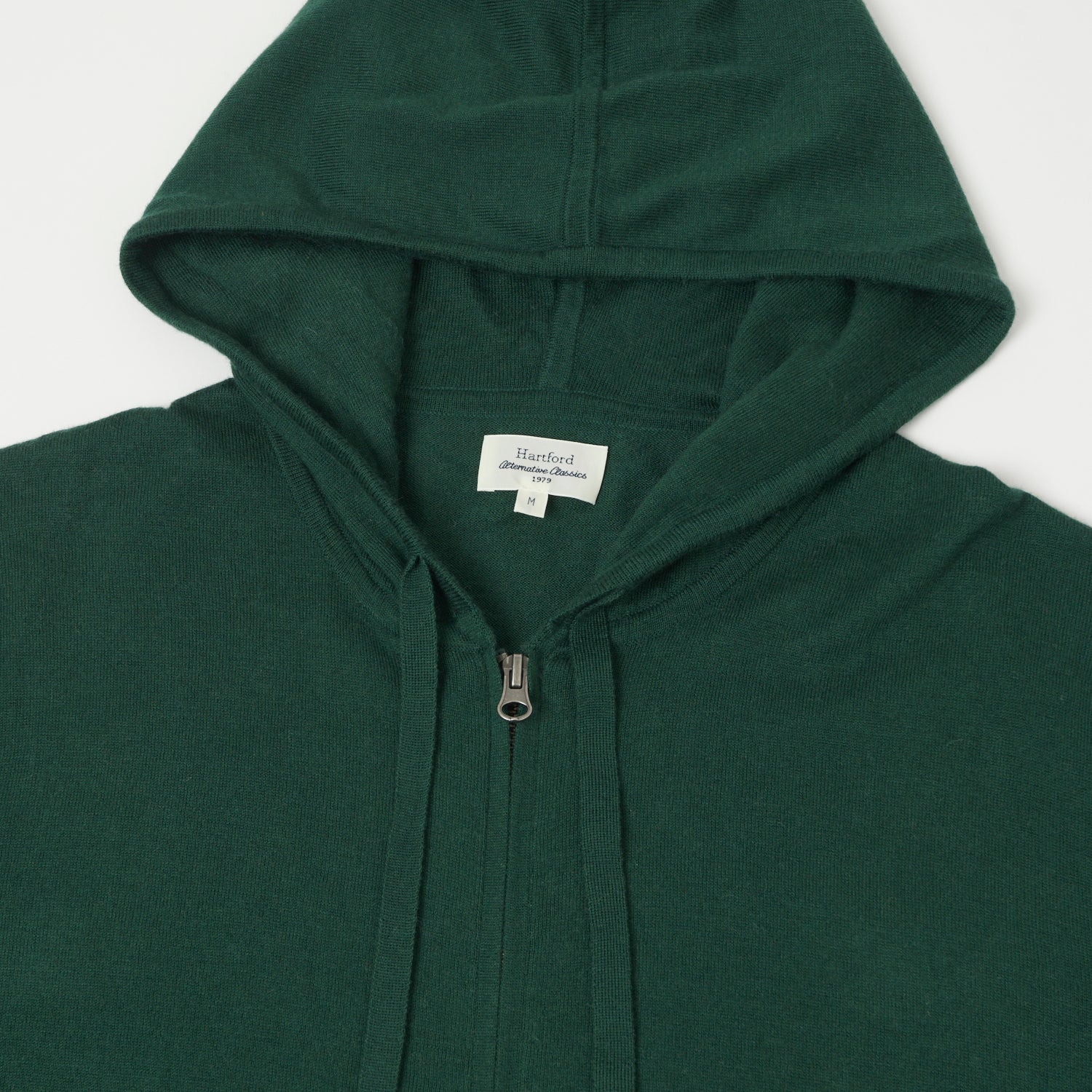 Hartford Lightweight Knitted Hoodie - Forest