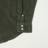 Hartford 'Paul' Light Corduroy Shirt - Military Green