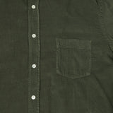 Hartford 'Paul' Light Corduroy Shirt - Military Green