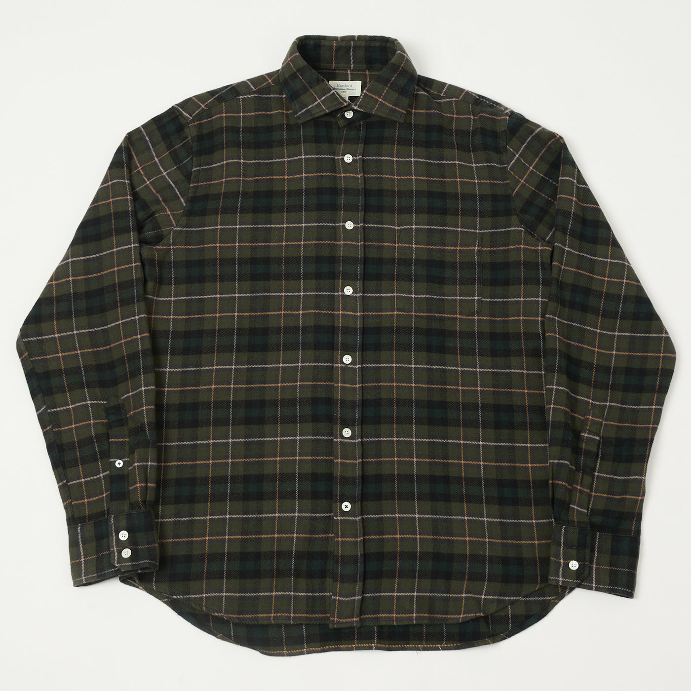 Hartford 'Paul' Check Flannel Shirt - Green/Black | SON OF A STAG