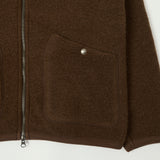 Hartford 'David' Knitted Wool Jacket - Hazelnut