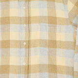 Hartford 'Paul' Check Flannel Shirt - Yellow/Grey