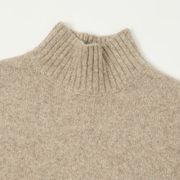 Hartford Knit Turtle Neck Jumper - Natural