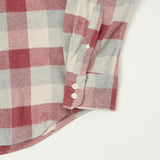 Hartford 'Paul' Check Flannel Shirt - Red/Natural