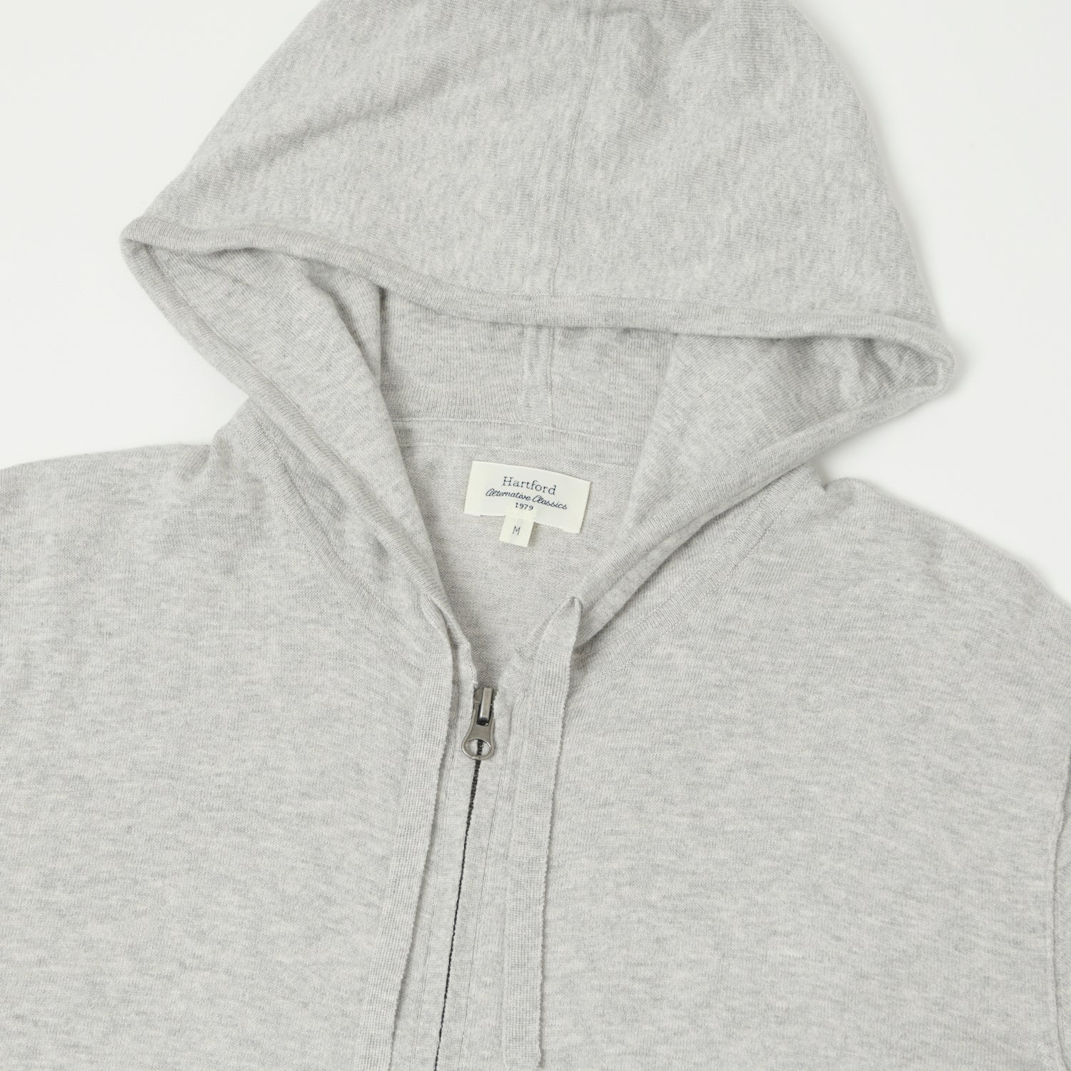 Hartford Lightweight Knitted Hoodie - Grey