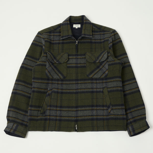 Hartford 'Dusty' Woven Jacket - Forest Green