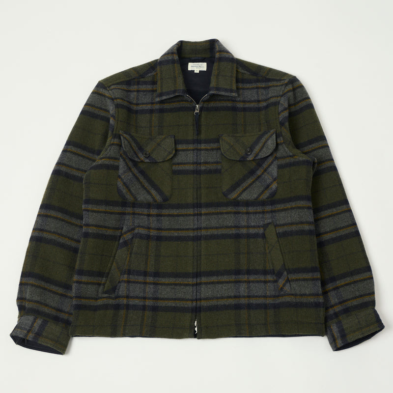 Hartford 'Dusty' Woven Jacket - Forest Green