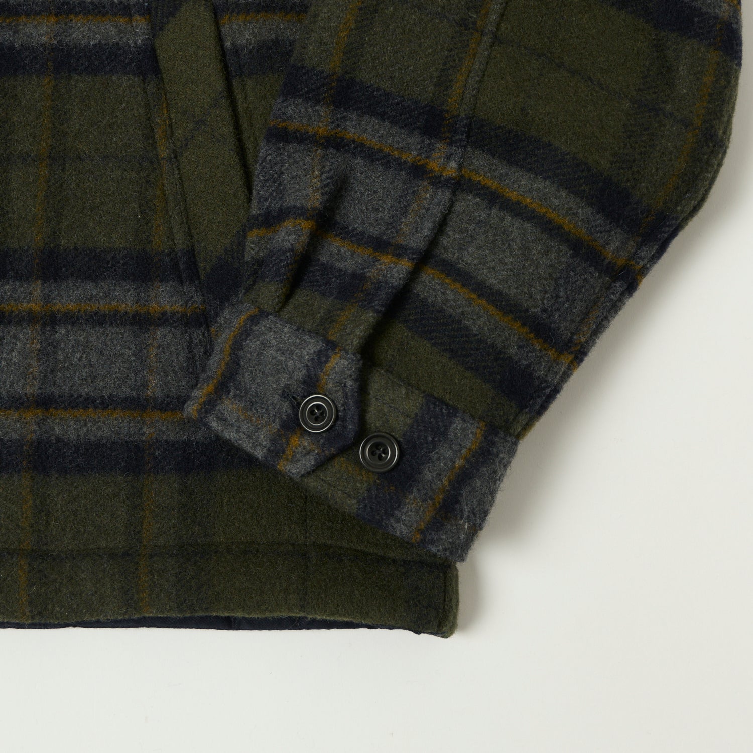 Hartford 'Dusty' Melton Wool Jacket - Forest Green