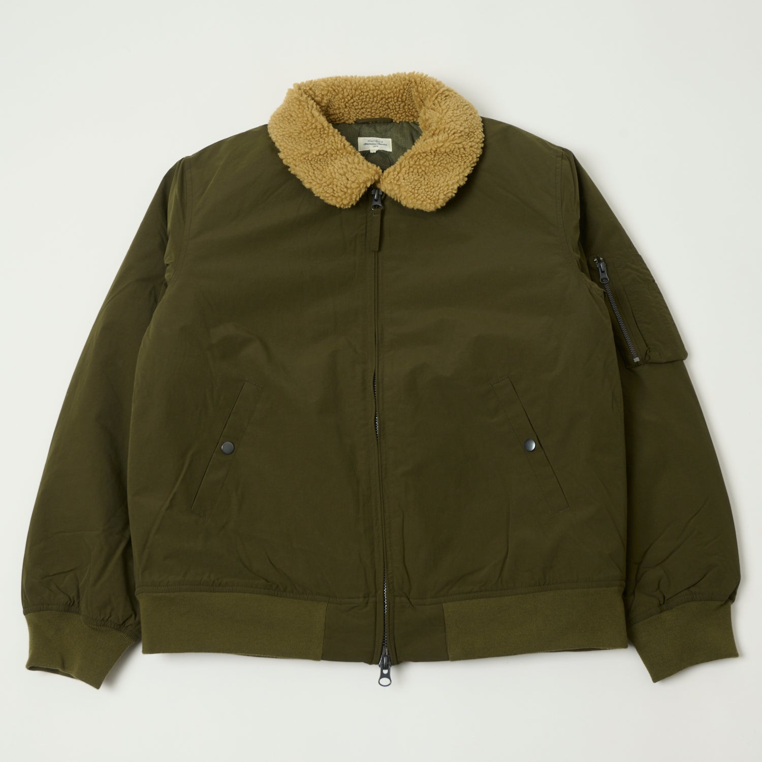 Hartford 'Doe' Flight Jacket - Dark Olive