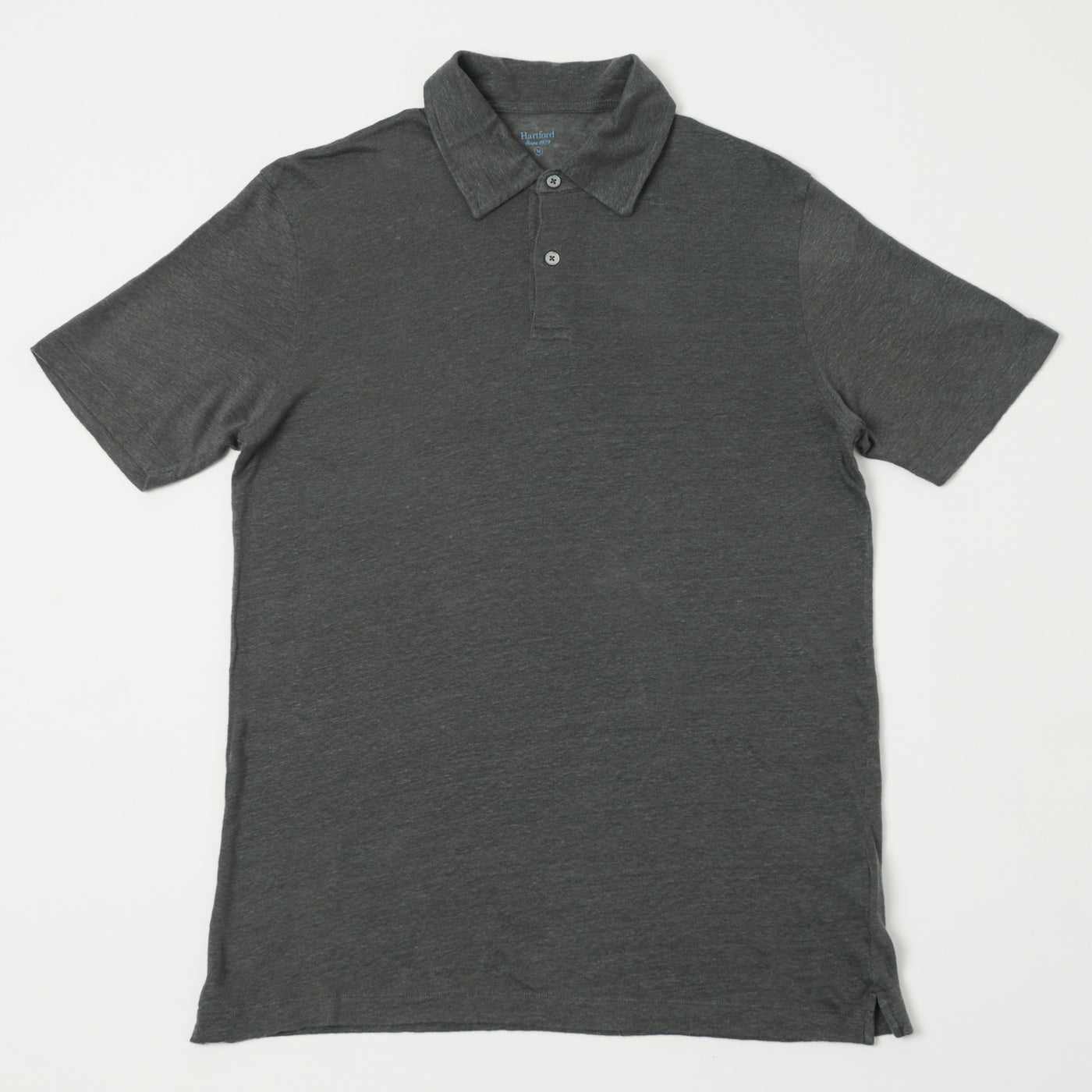 Hartford Linen Polo Shirt - Thunder