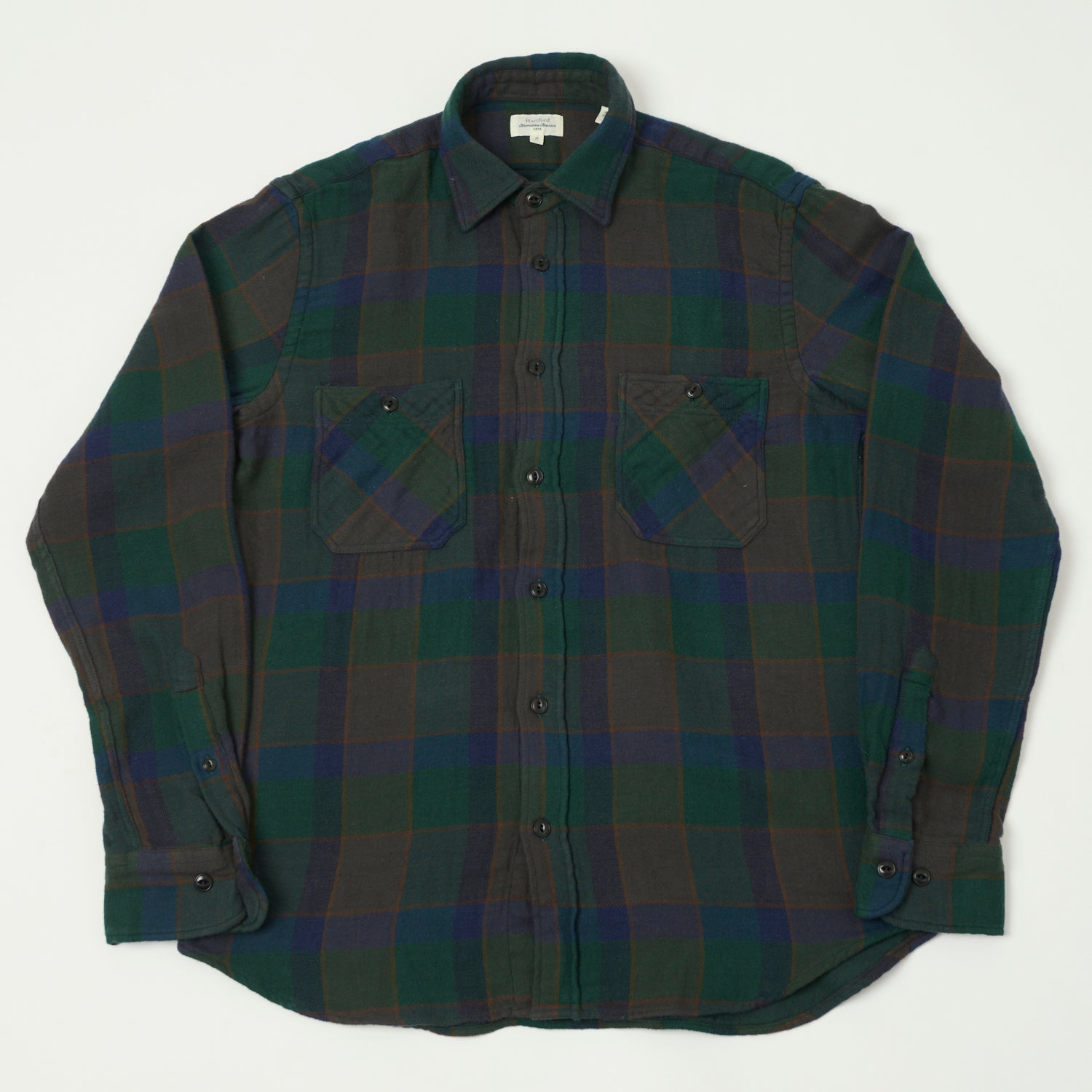 Hartford Buffalo Check Flannel Shirt - Green