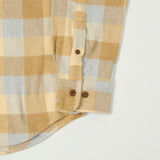 Hartford 2 Pocket Check Flannel Shirt - Yellow/Grey