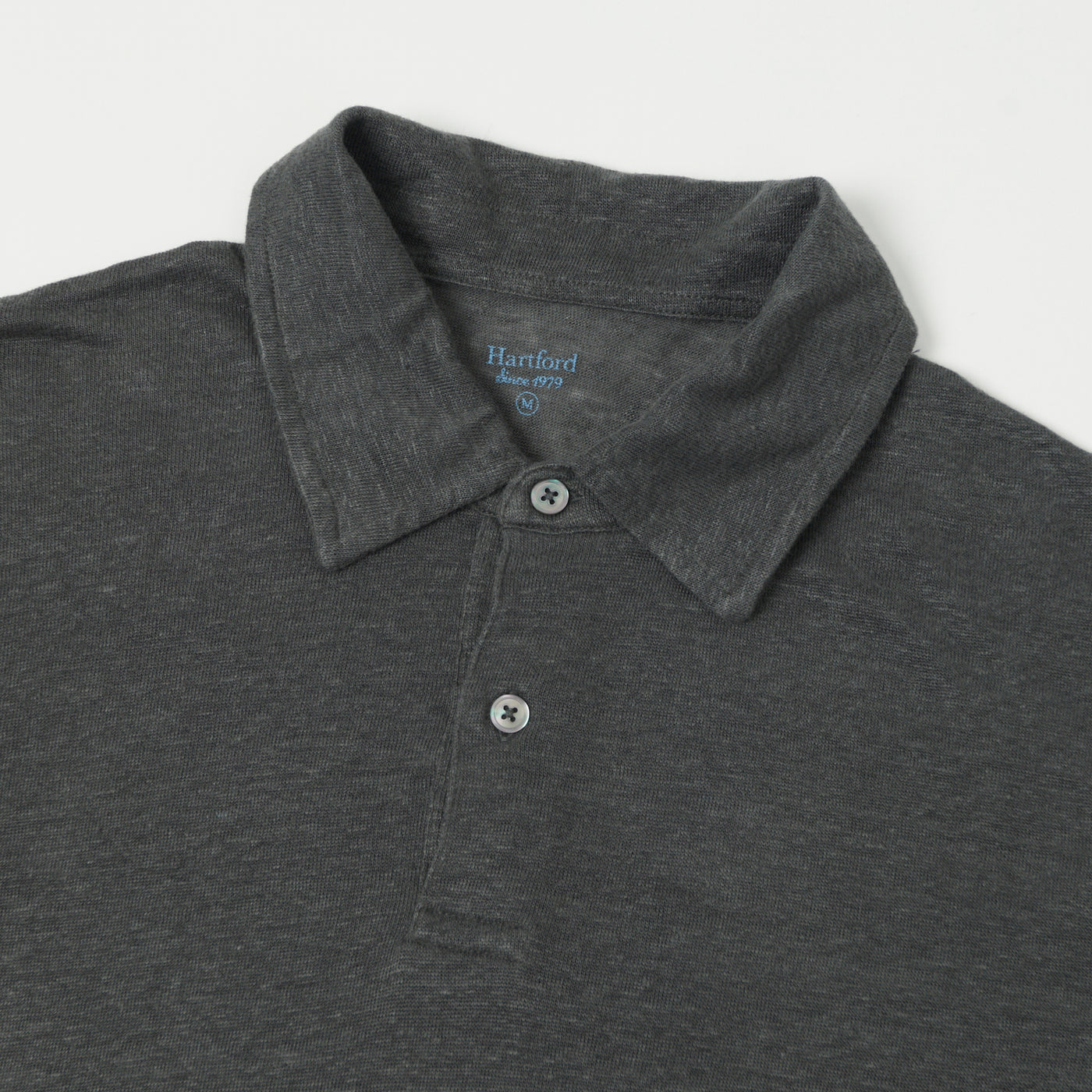 Hartford Linen Polo Shirt - Thunder