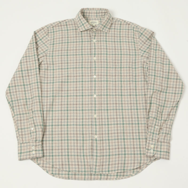 Hartford 'Paul' Check Flannel Shirt - Green/Multi