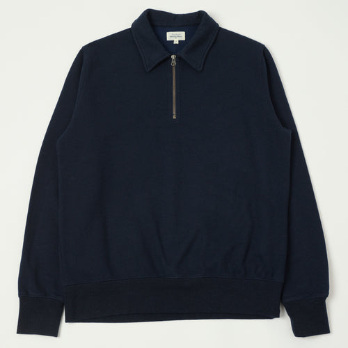 Hartford Quarter Zip Polo Shirt - Dark Marine