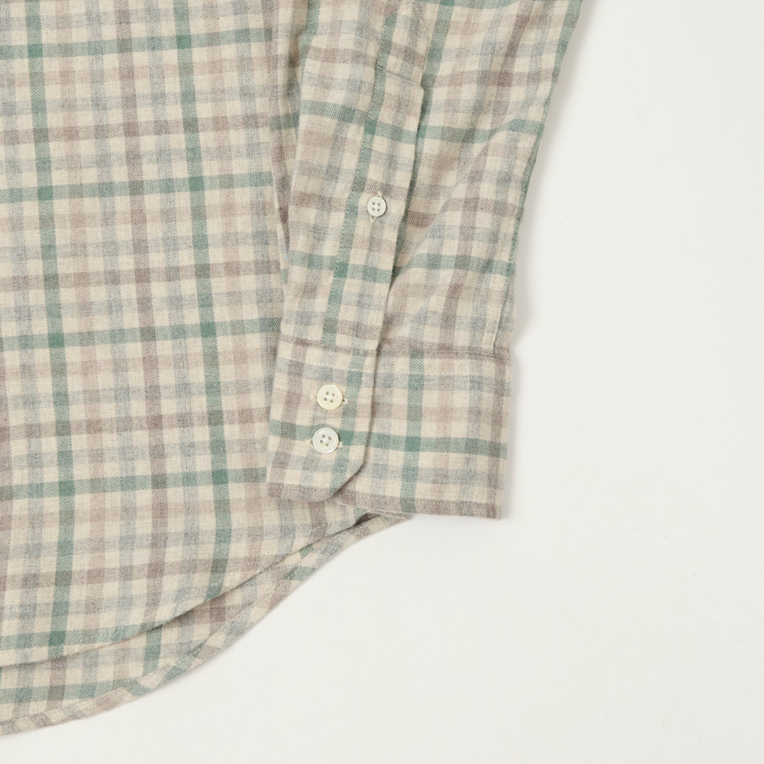 Hartford 'Paul' Check Flannel Shirt - Green/Multi