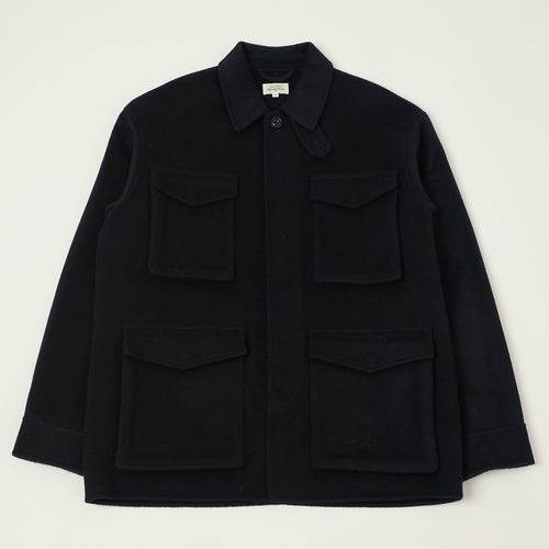 Hartford 'Jake' Wool Field Jacket - Navy