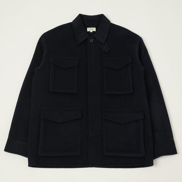 Hartford 'Jake' Wool Field Jacket - Navy