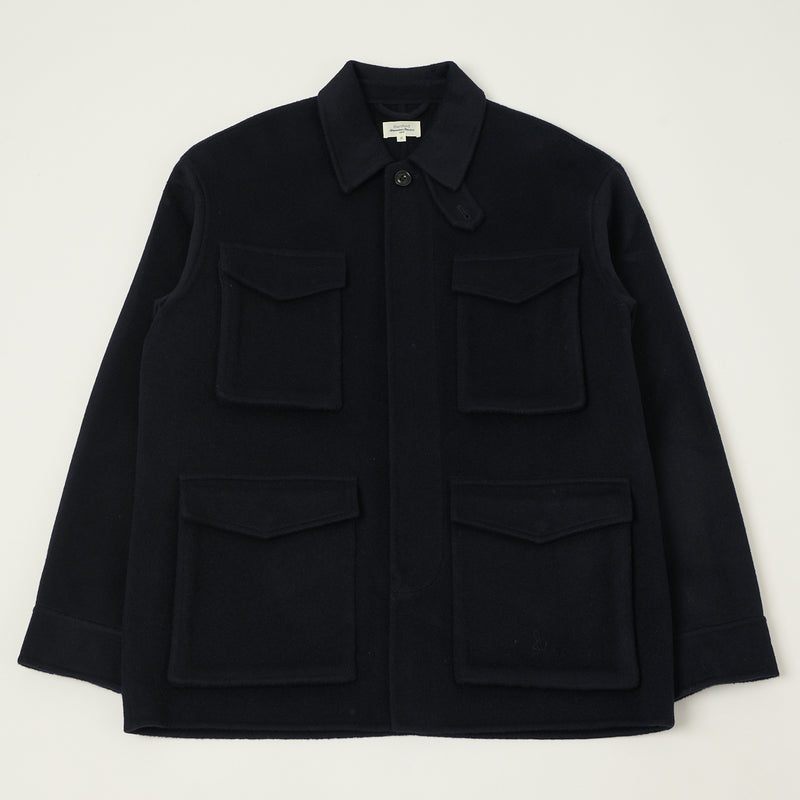 Hartford 'Jake' Wool Field Jacket - Navy