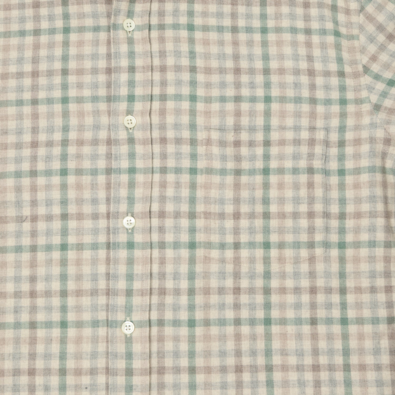 Hartford 'Paul' Check Flannel Shirt - Green/Multi