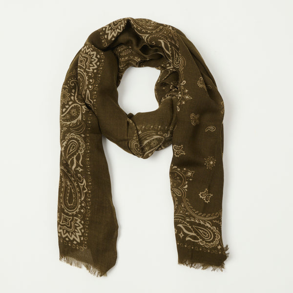 Hartford Bandana Wool Scarf - Camo