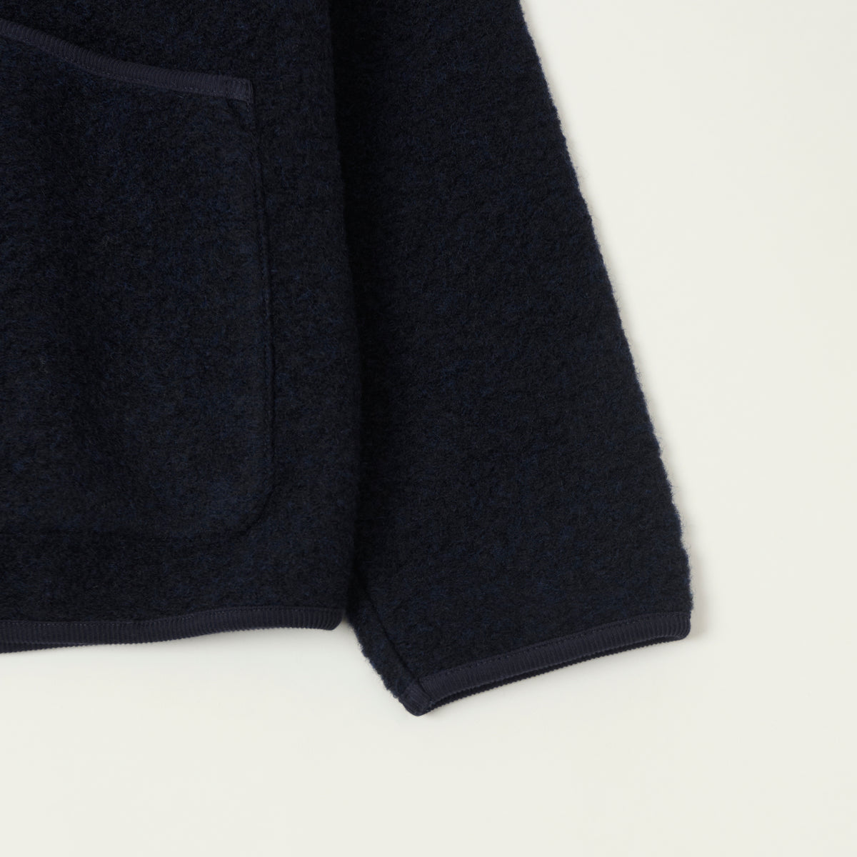 Hartford Knitted Bomber Jacket - Navy
