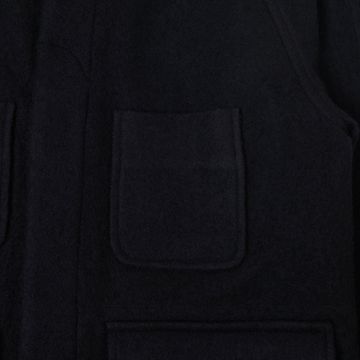 Hartford 'Parton' Boiled Wool Jacket - Navy