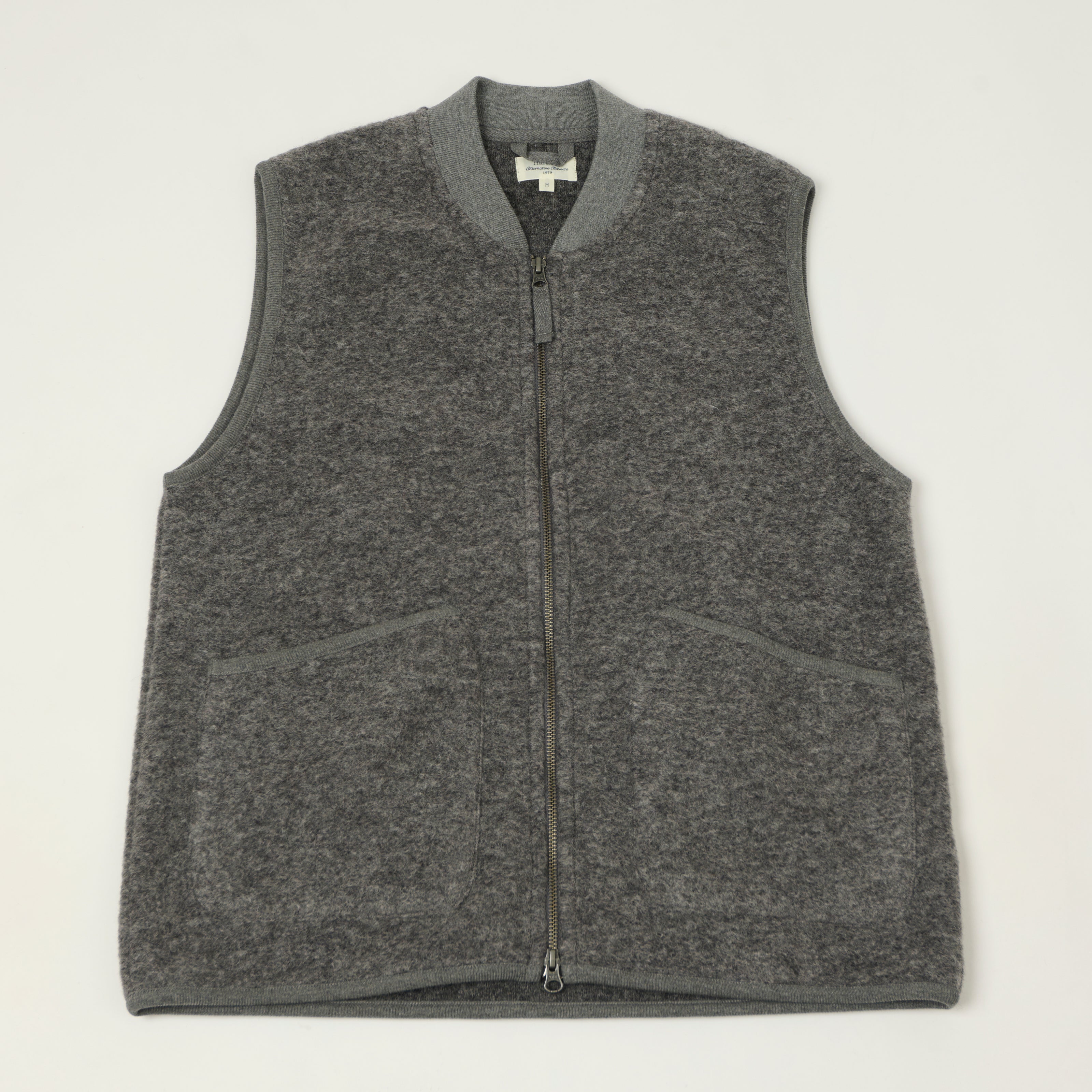 Hartford Knitted Wool Vest - Grey