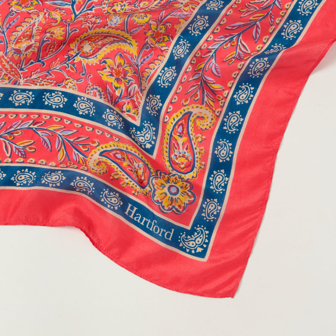 Hartford Bright Paisley Bandana - Red