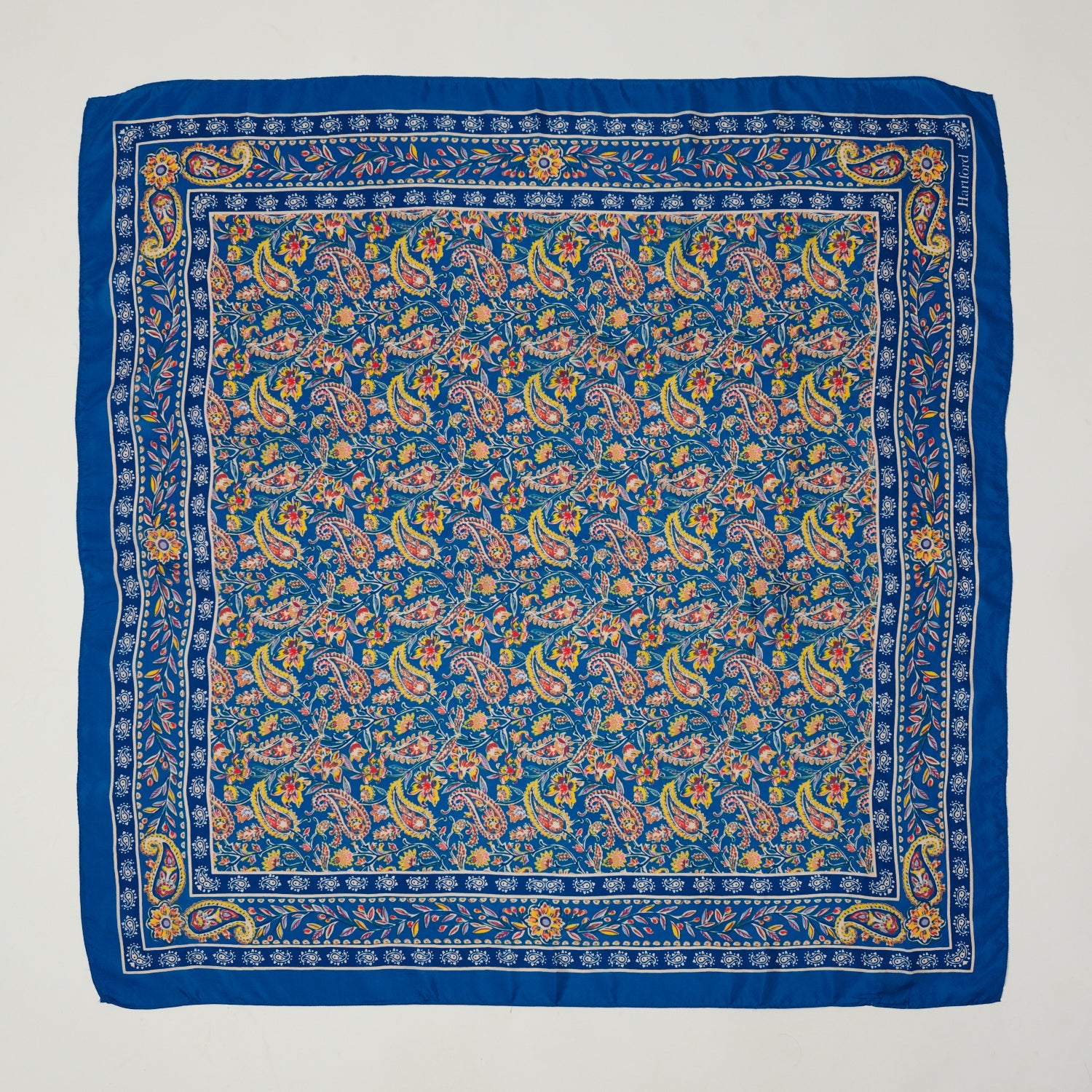 Hartford Bright Paisley Bandana - Blue