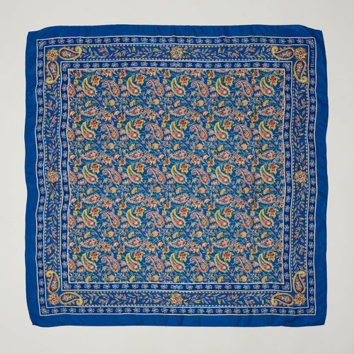 Hartford Bright Paisley Bandana - Blue