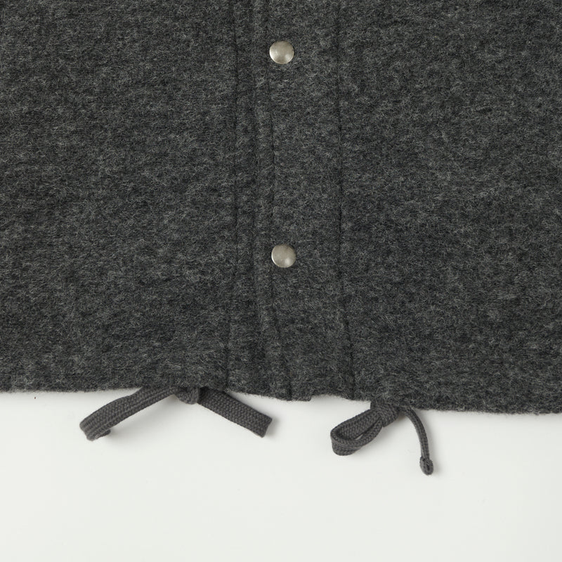 Hartford 'Duane' Knitted Wool Jacket - Charcoal