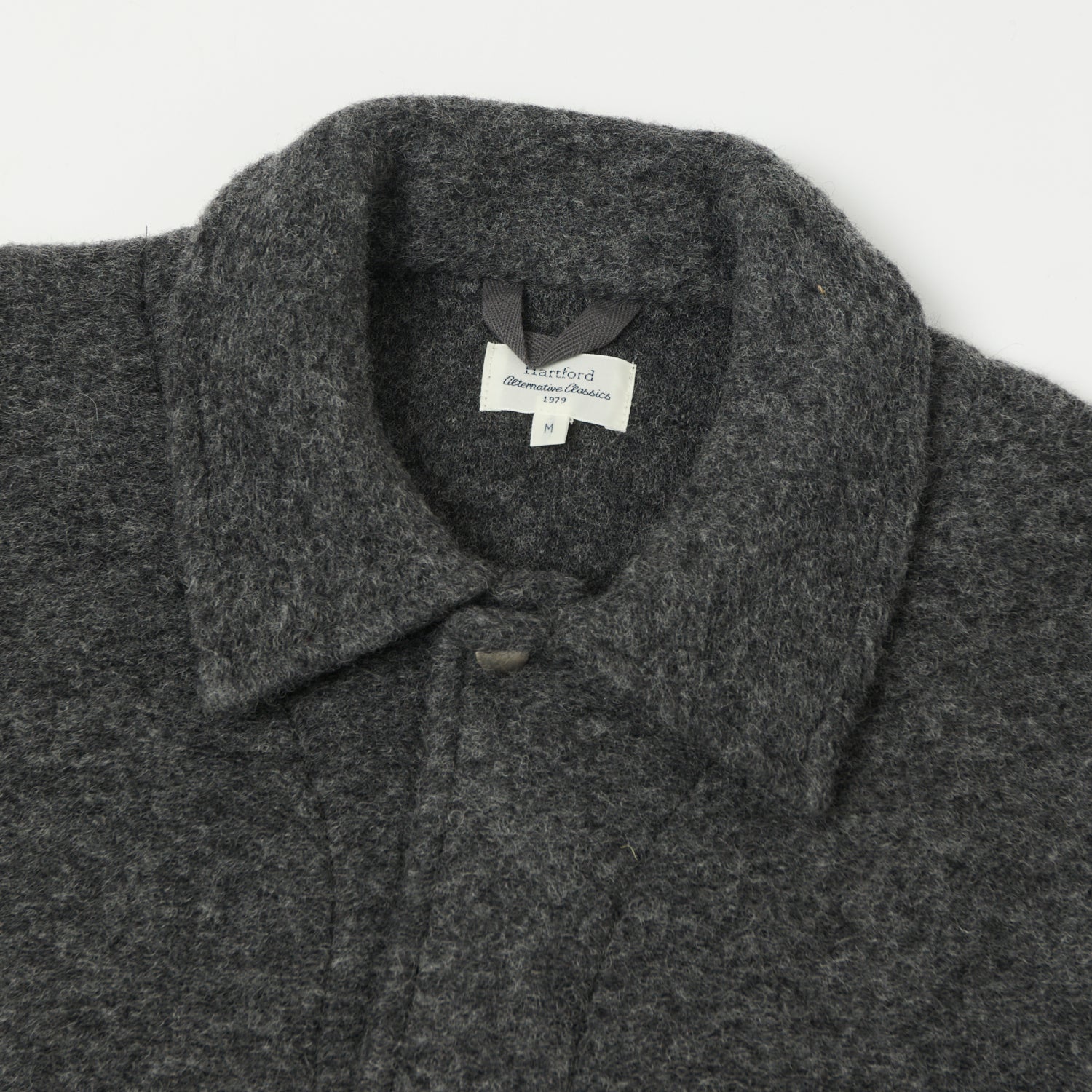 Hartford 'Duane' Knitted Wool Jacket - Charcoal