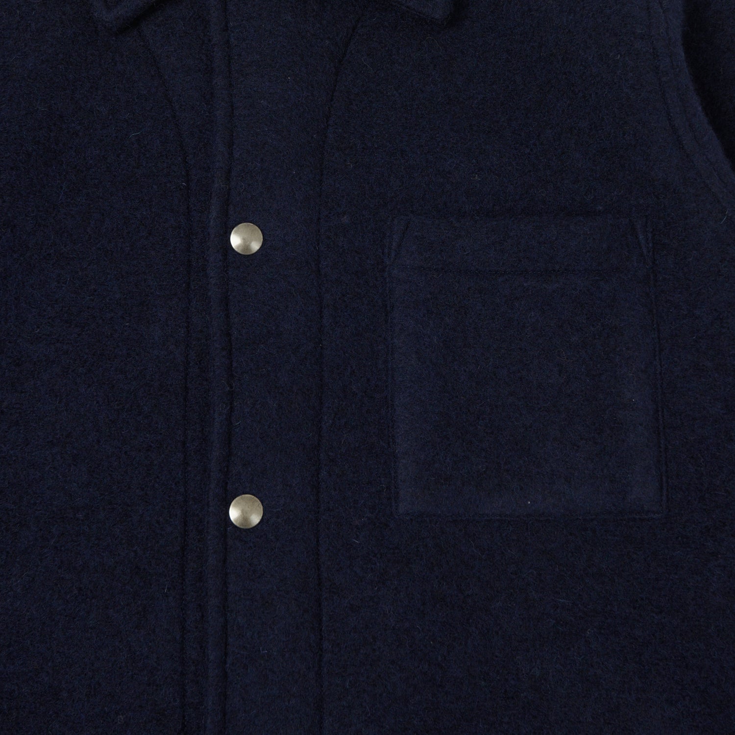 Hartford 'Duane' Knitted Wool Jacket - Navy