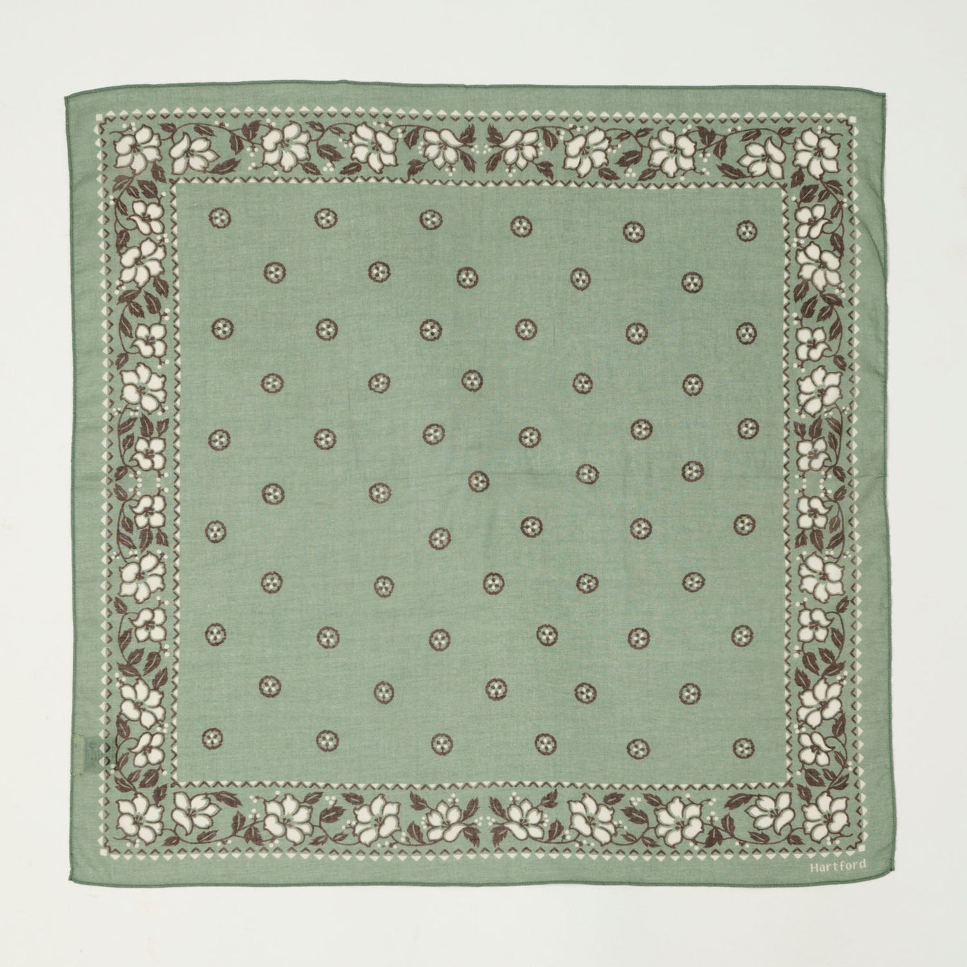 Hartford Hibiscus Bandana - Jade