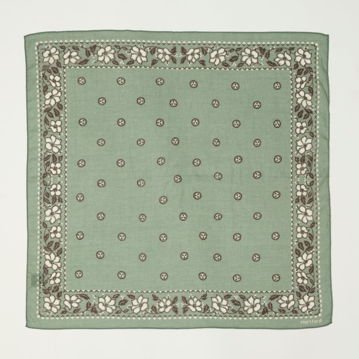 Hartford Hibiscus Bandana - Jade