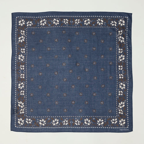 Hartford Hibiscus Bandana - Navy