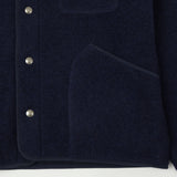 Hartford 'Jason' Knitted Wool Jacket - Navy