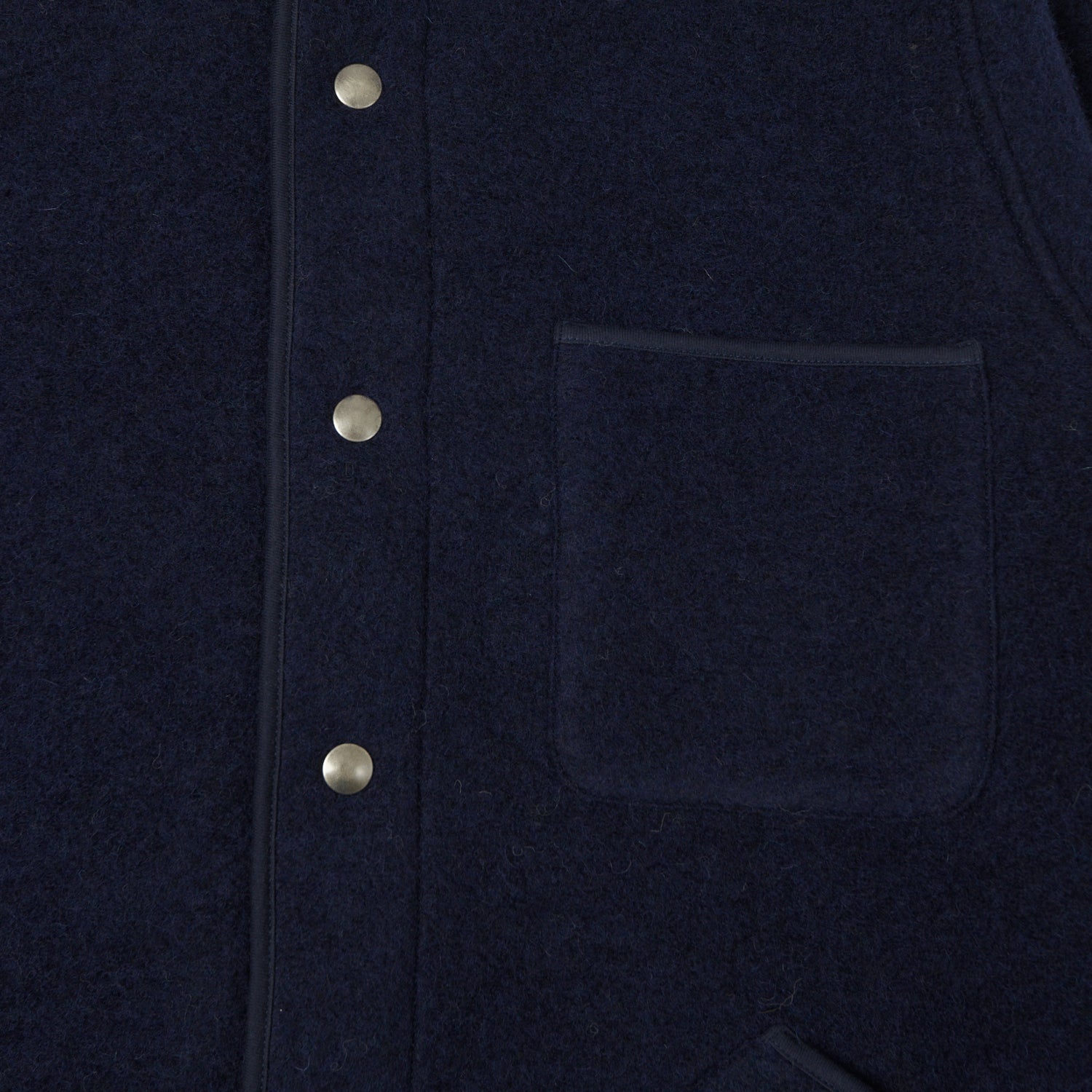 Hartford 'Jason' Knitted Wool Jacket - Navy